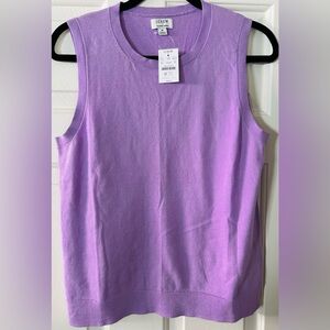 J. Crew Lavender Sweater Shell Tank Top